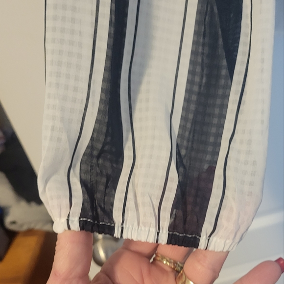 Women's Merona size small navy stripes. - Picture 2 of 8